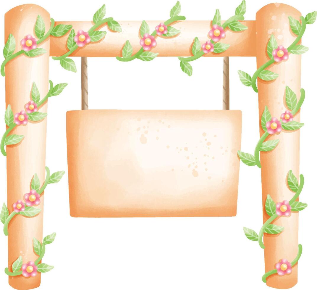 cute flower sign vector
