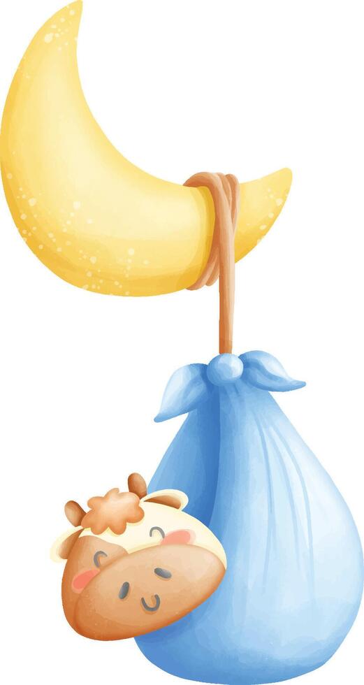 Baby element, baby shower element vector