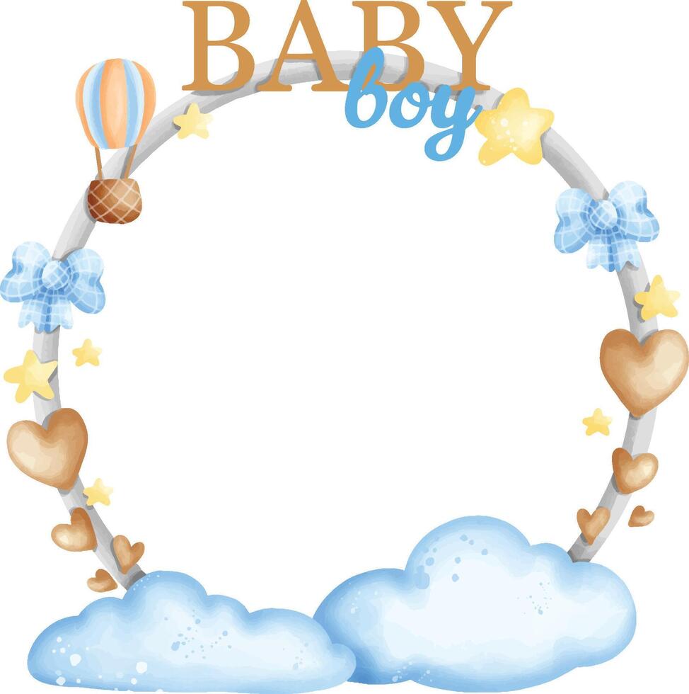 Baby element, baby shower element vector