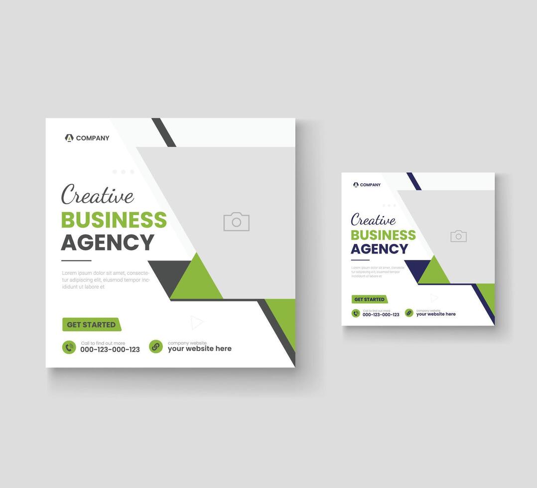 Digital marketing and corporate social media post template or Web banner vector