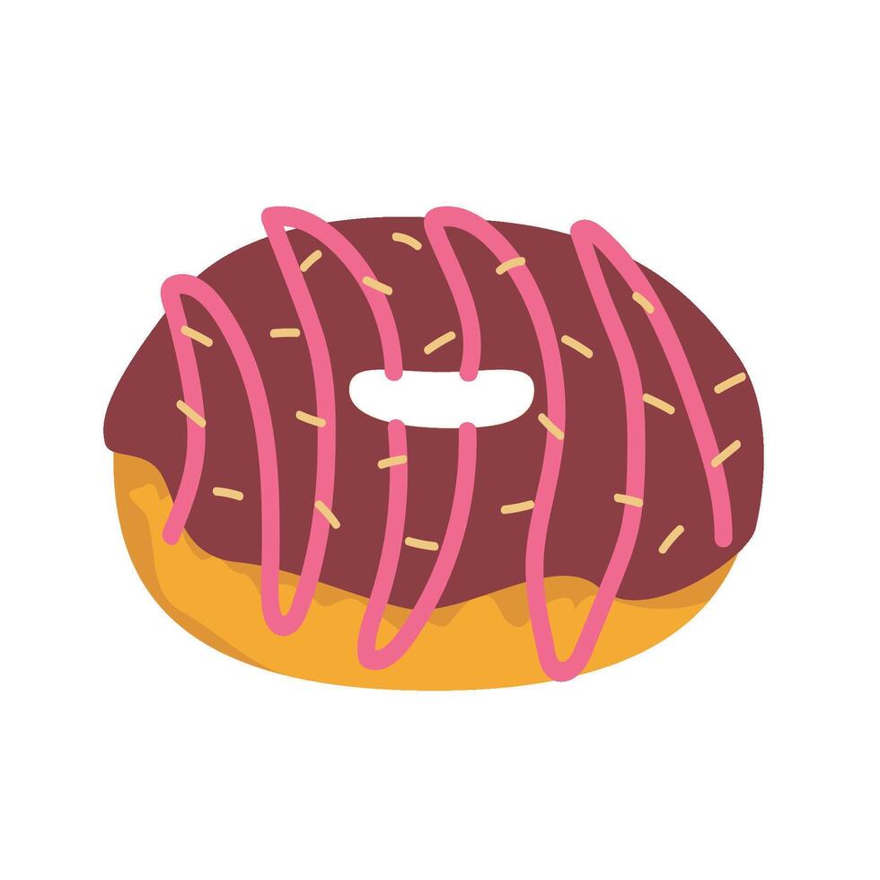 Fast Food Set Dounat vector