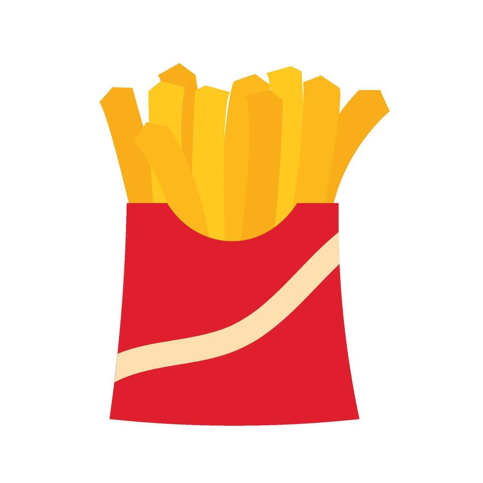 Fast Food Set french fries vector