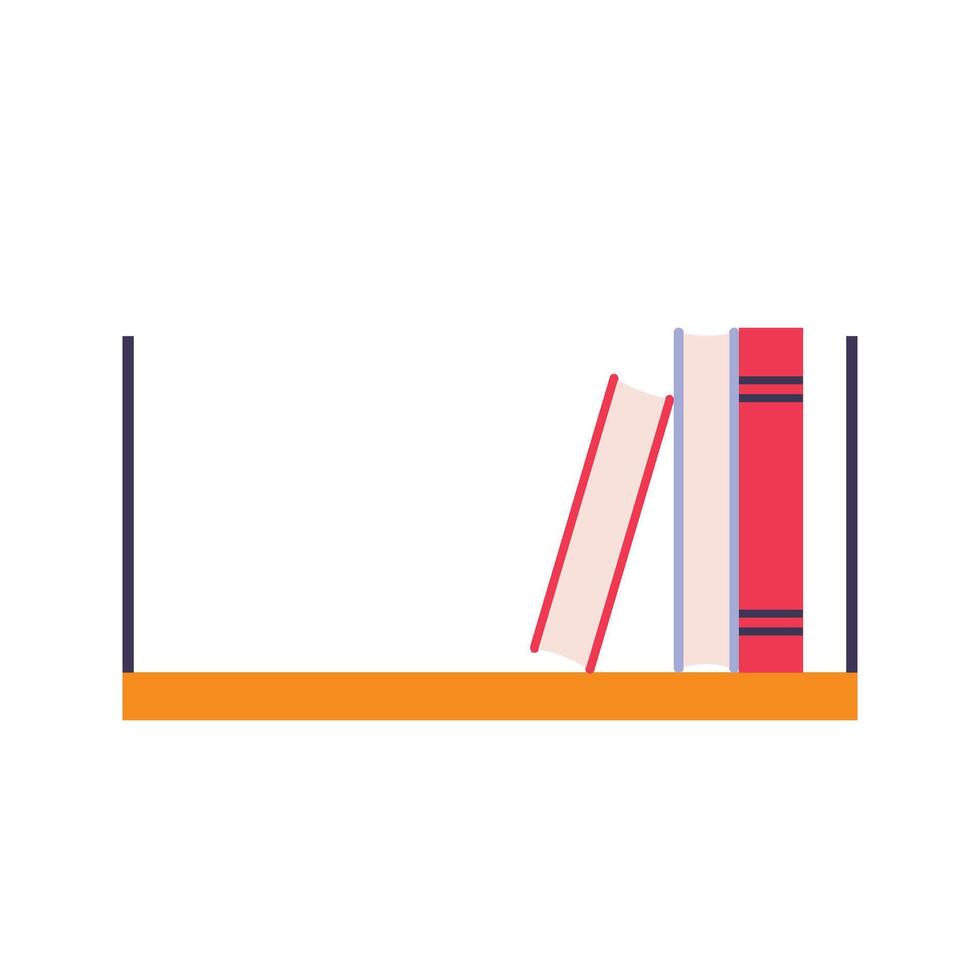 Home Decor Set bookshelf vector