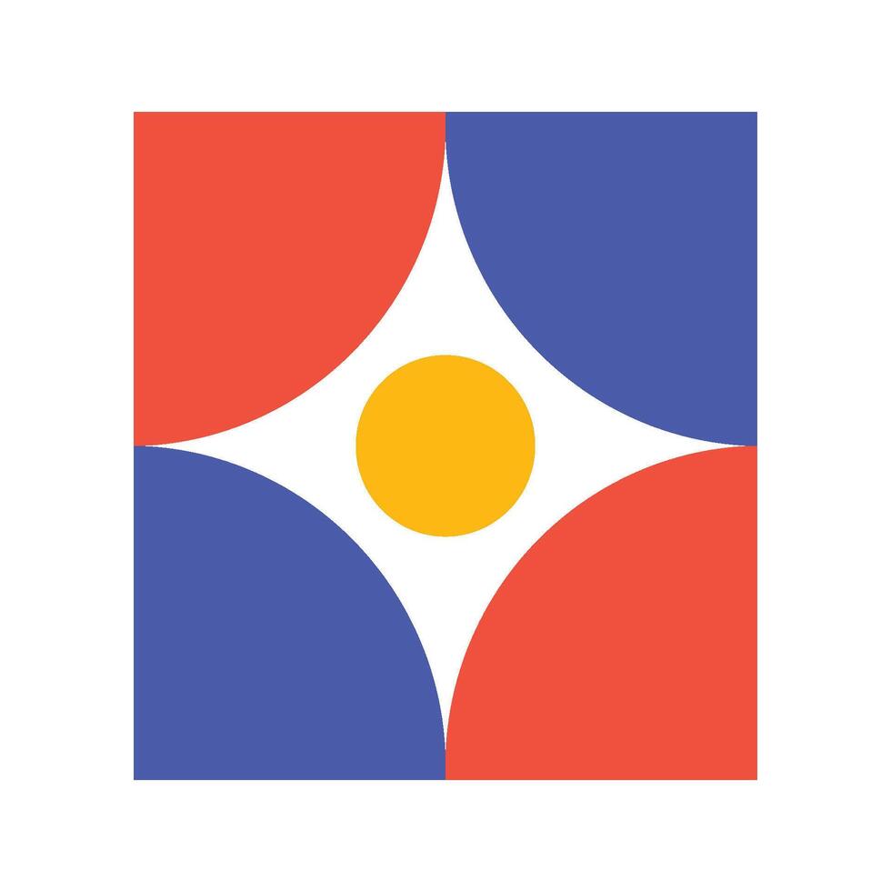 Playful Mosaic Shape vector