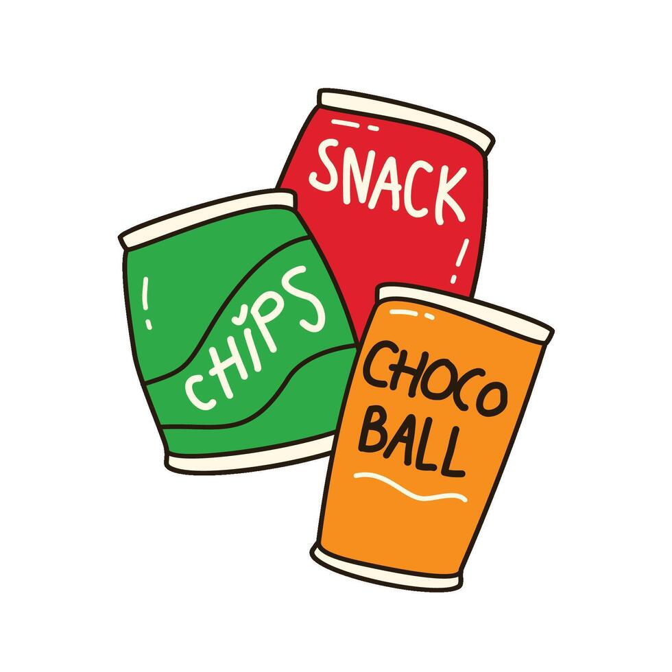 Picnic Time Collection snacks vector