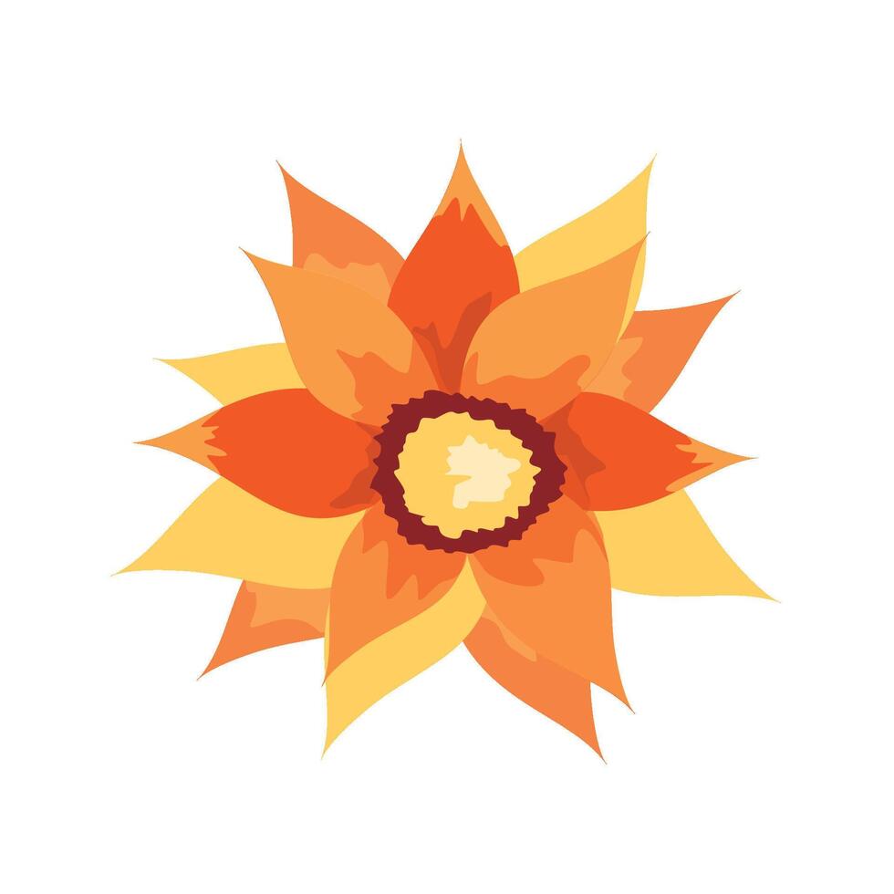 Flower Autumn Watercolor Set vector