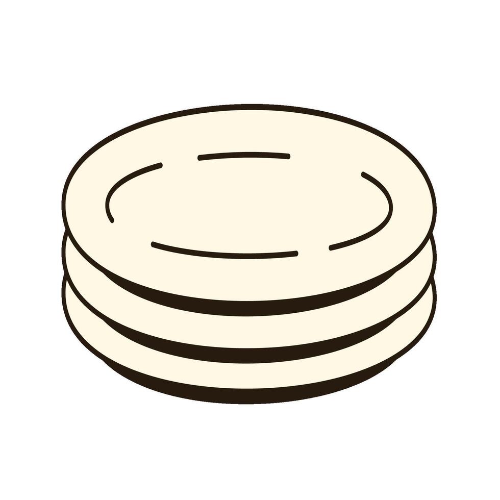 Picnic Time Collection plate vector