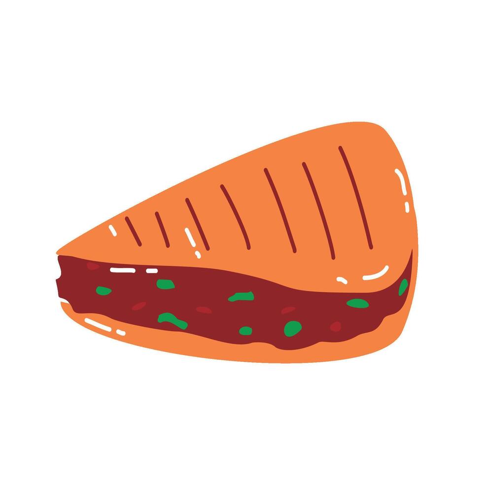 Mexican Food Set quesadilla vector