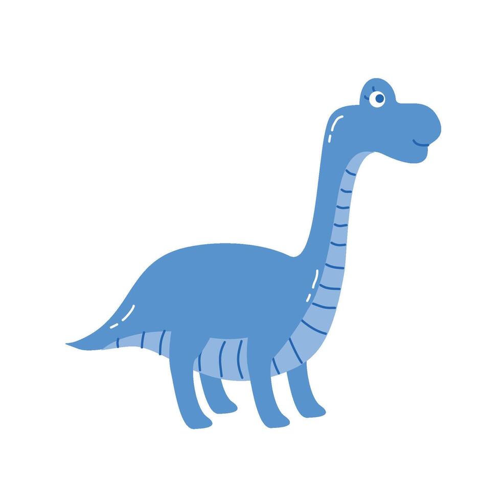 Cute dinosaurs icon collection vector
