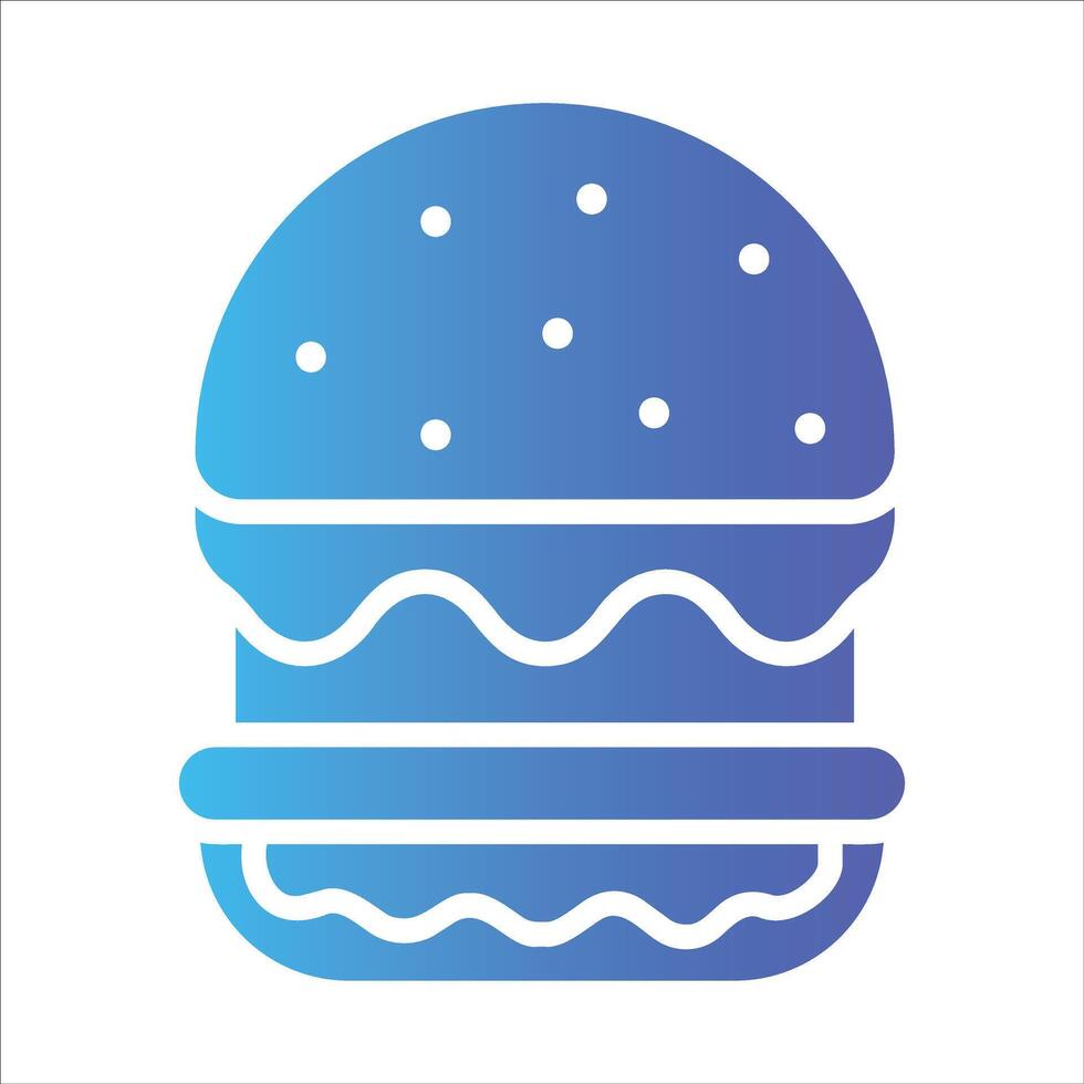 hamburger in flat design style vector