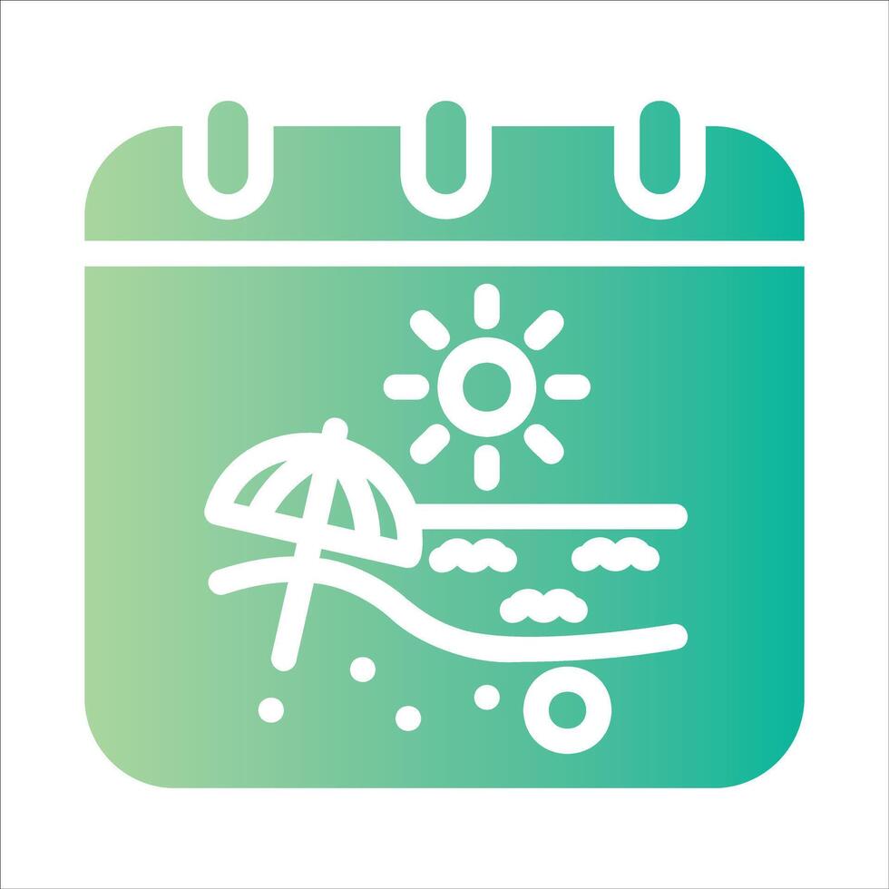 summer in flat design style vector