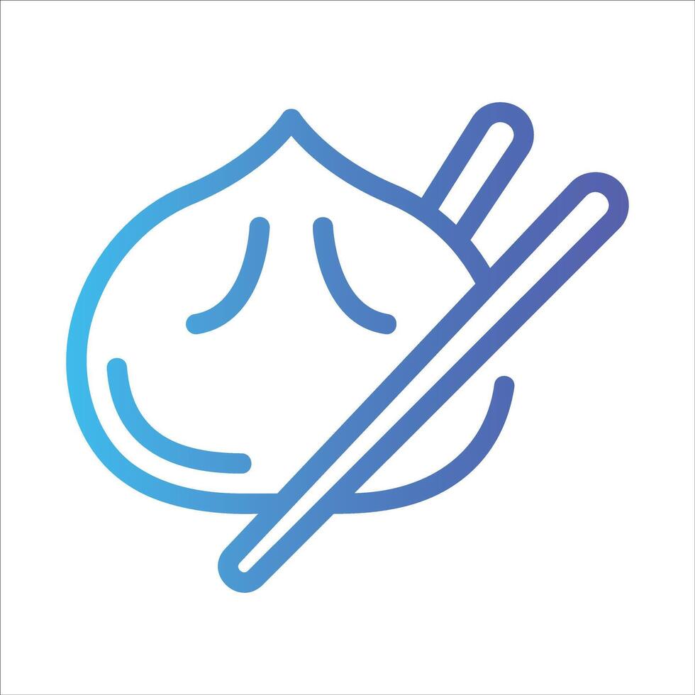 baozi in flat design style vector