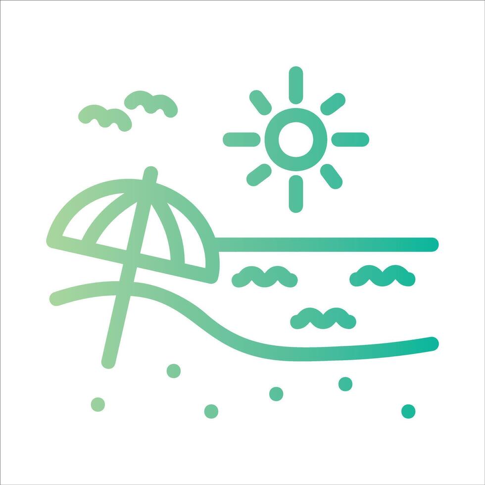 vacation in flat design style vector