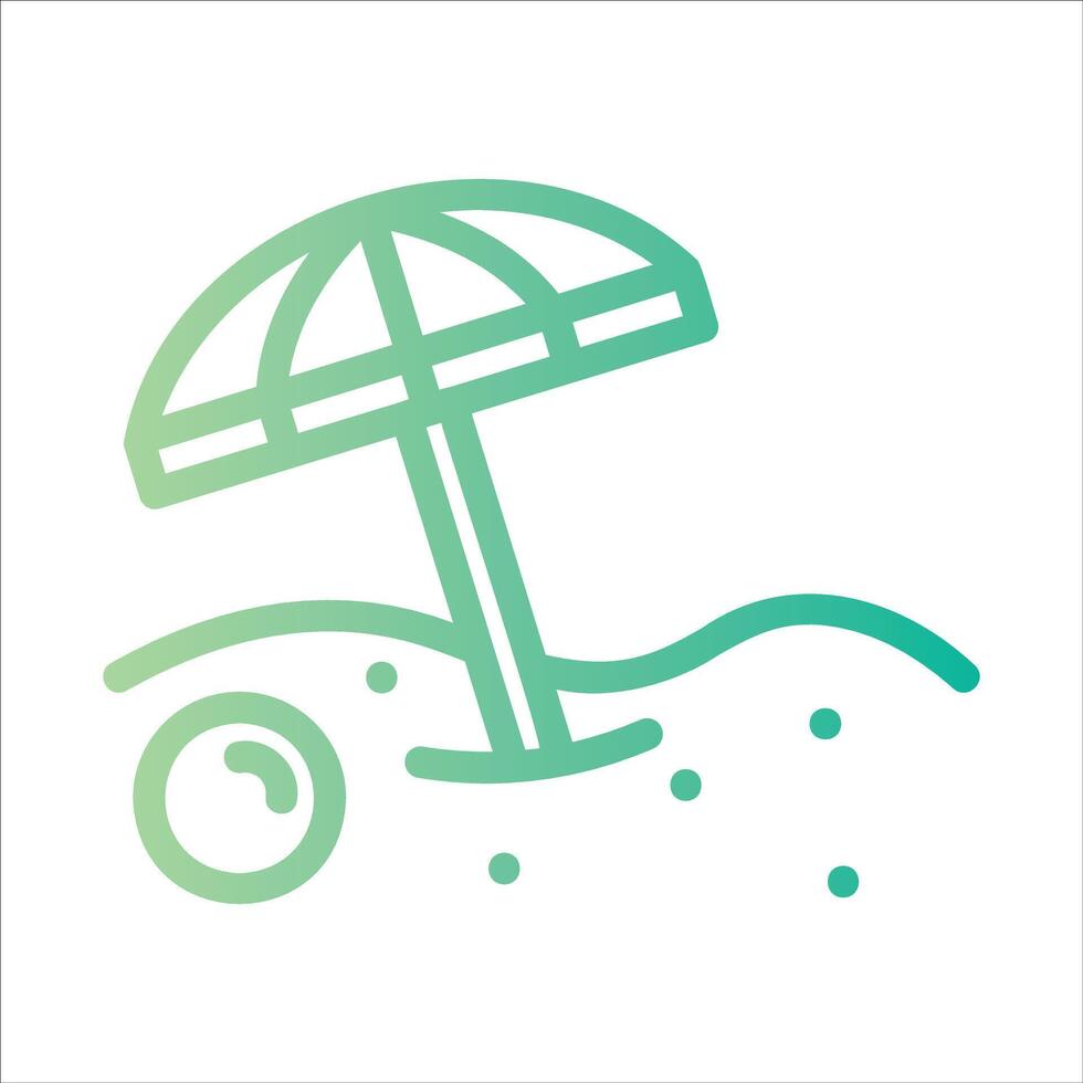 summer in flat design style vector
