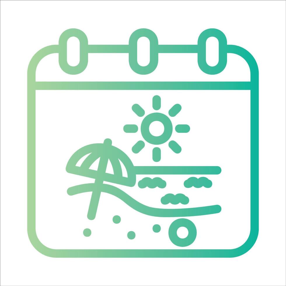 summer in flat design style vector