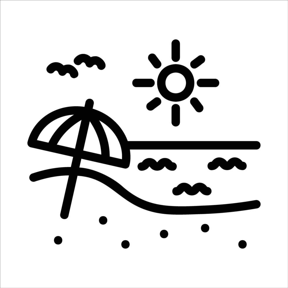 vacation in flat design style vector