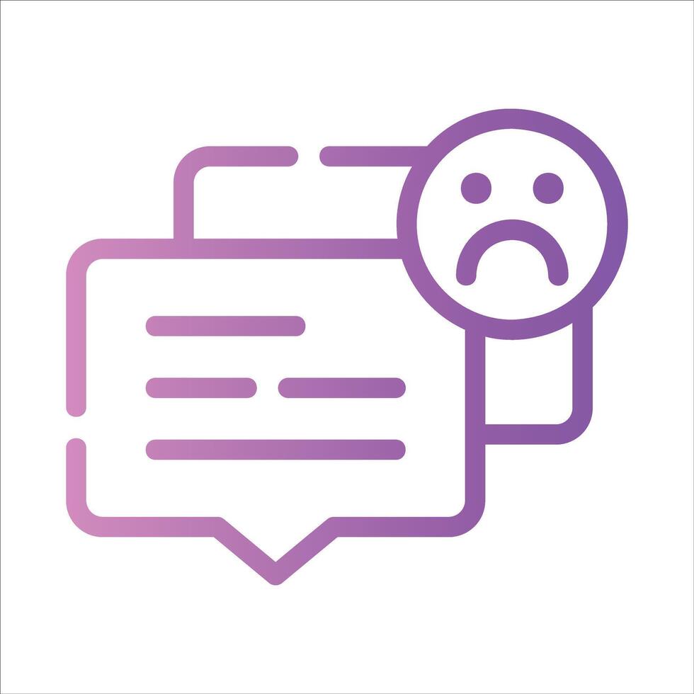 dislike in flat design style vector