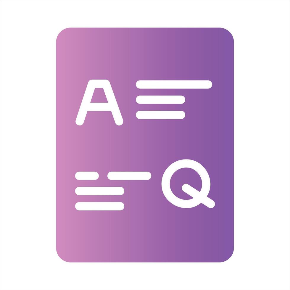 question and answer in flat design style vector