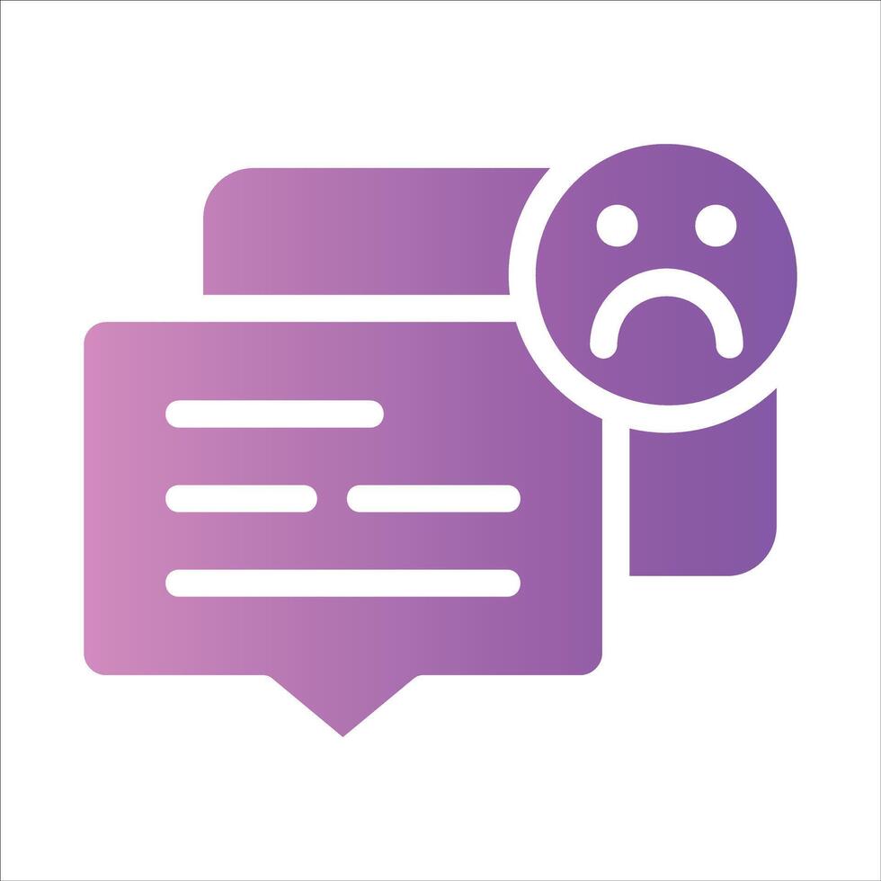 dislike in flat design style vector