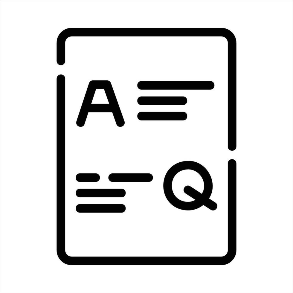question and answer in flat design style vector