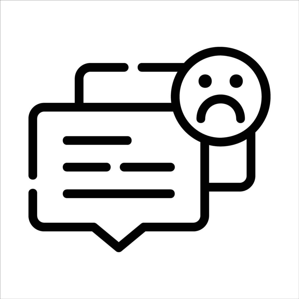 dislike in flat design style vector