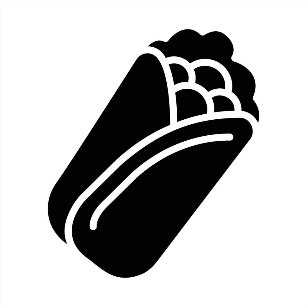 kebab in flat design style vector
