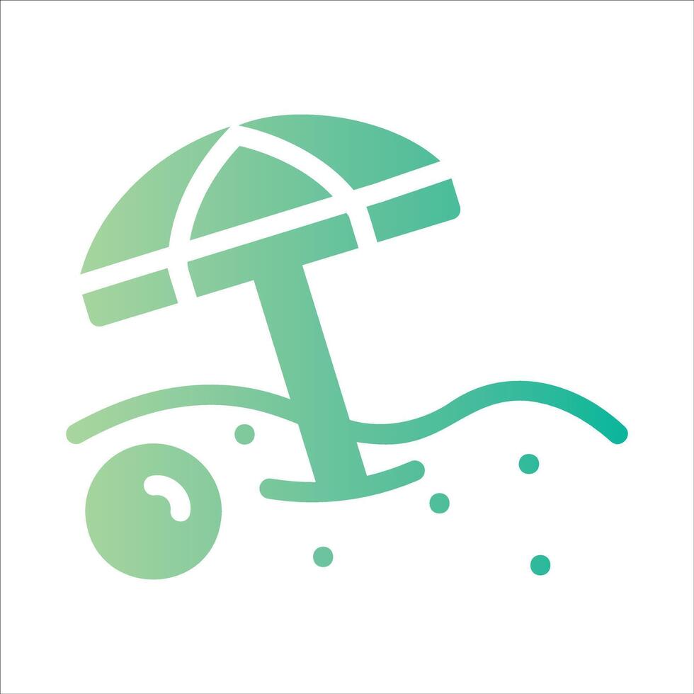 summer in flat design style vector