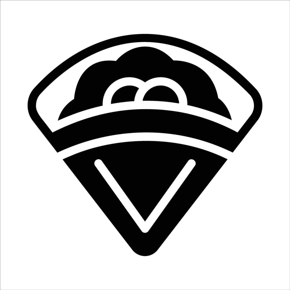 crepe in flat design style vector