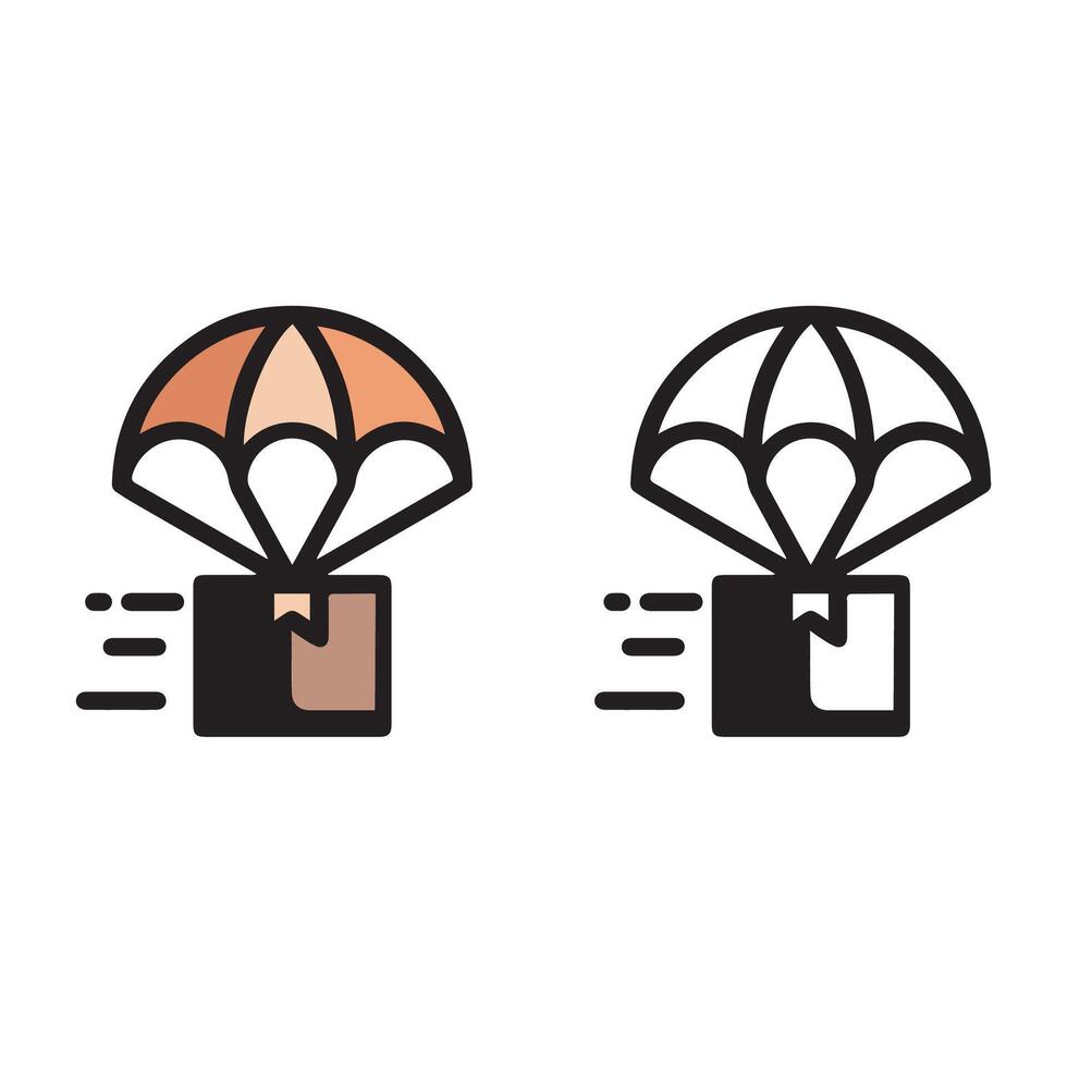 Air delivery Design icon style vector