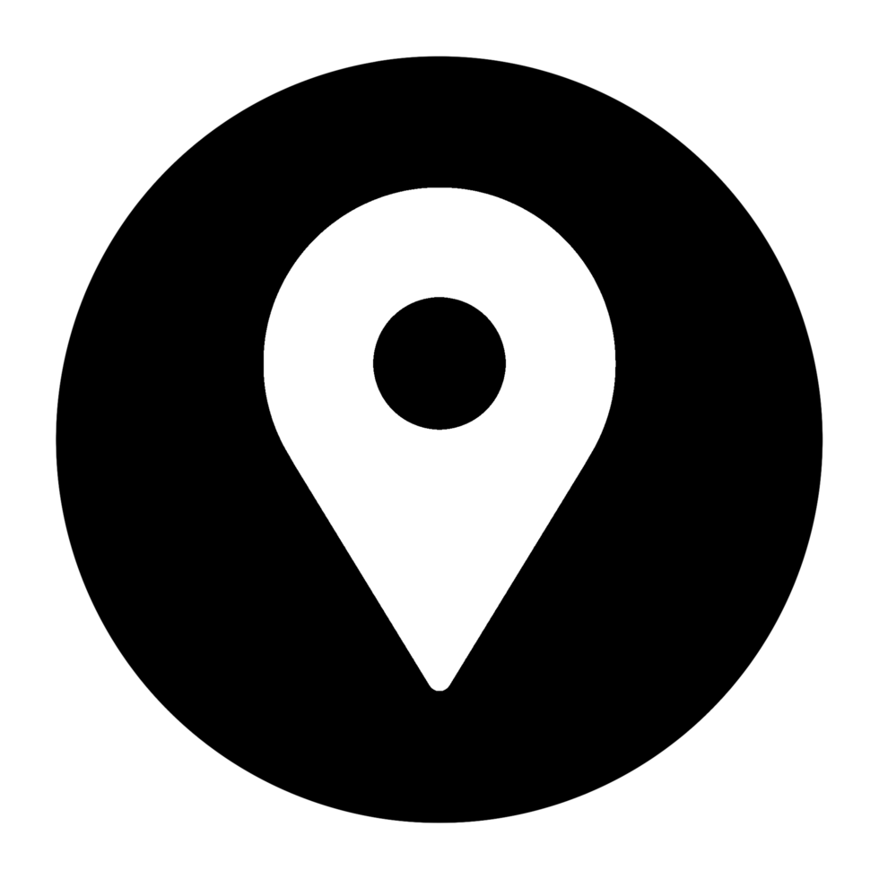 Location silhouette icon with simple and modern design png