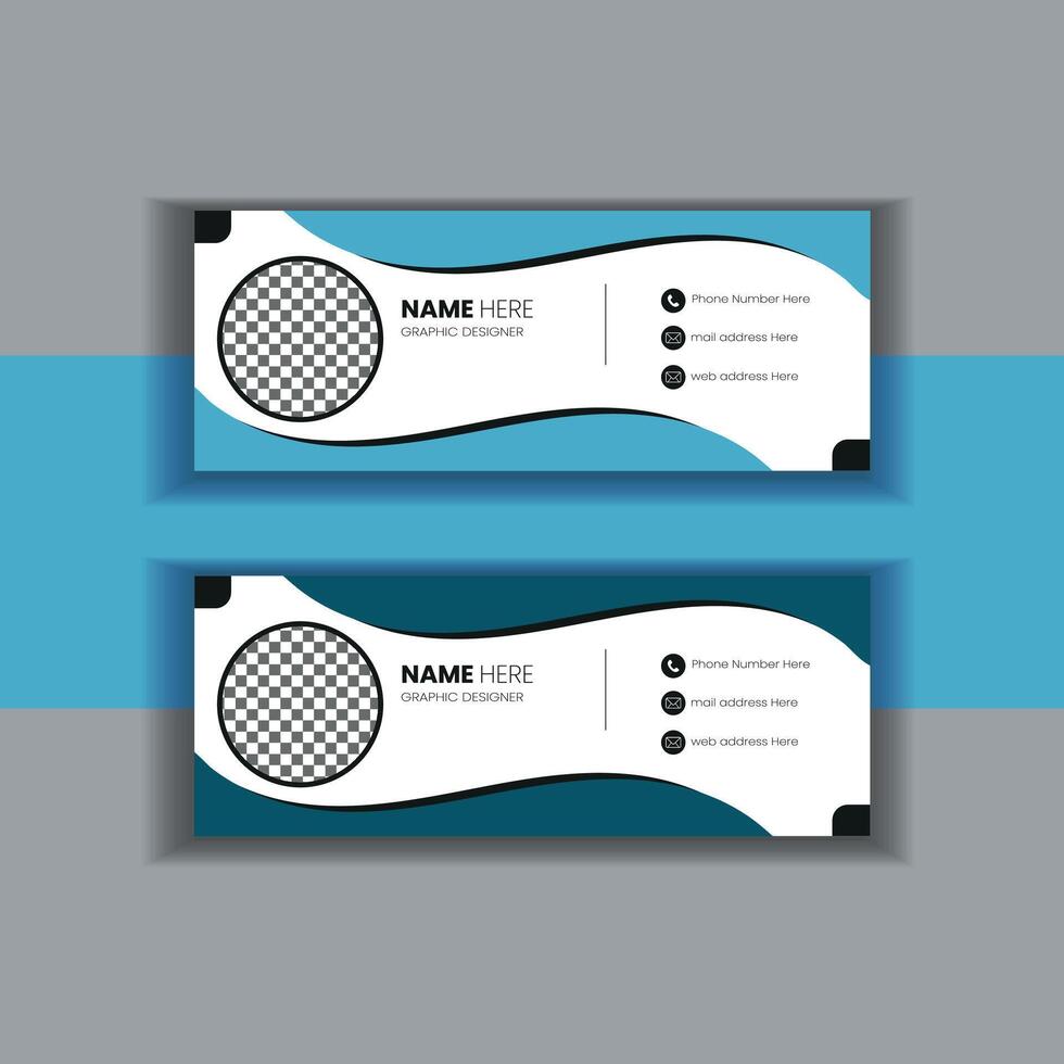 Email Signature Design vector