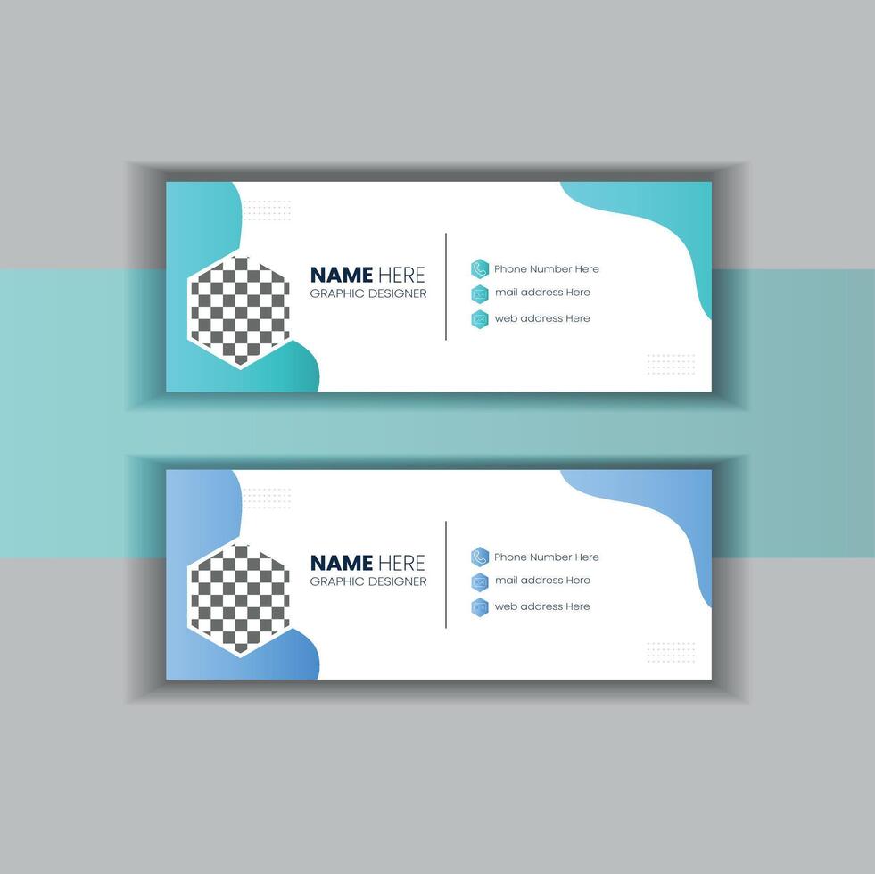 Email Signature Design vector