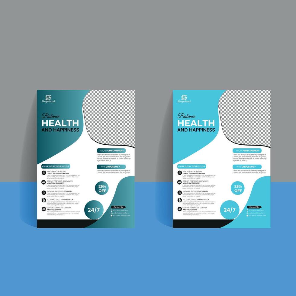 Medical Health Flyer vector