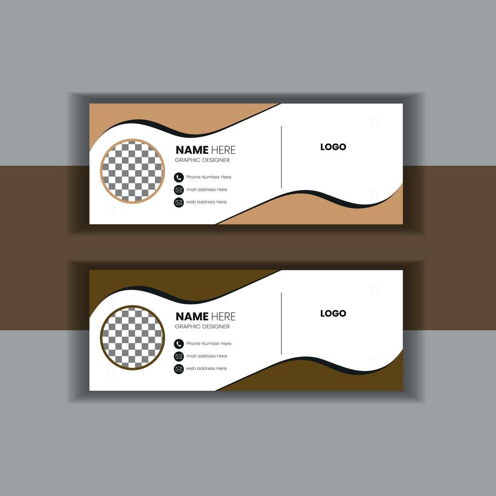 Email Dignature Design vector