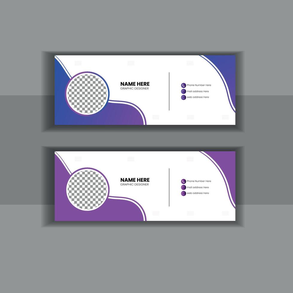 Email Signature Design vector