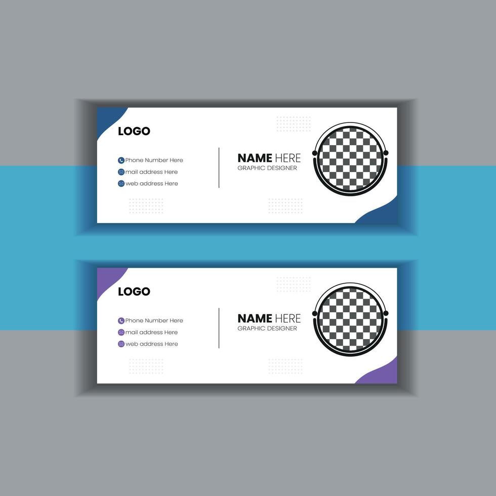 Email Signature Design vector
