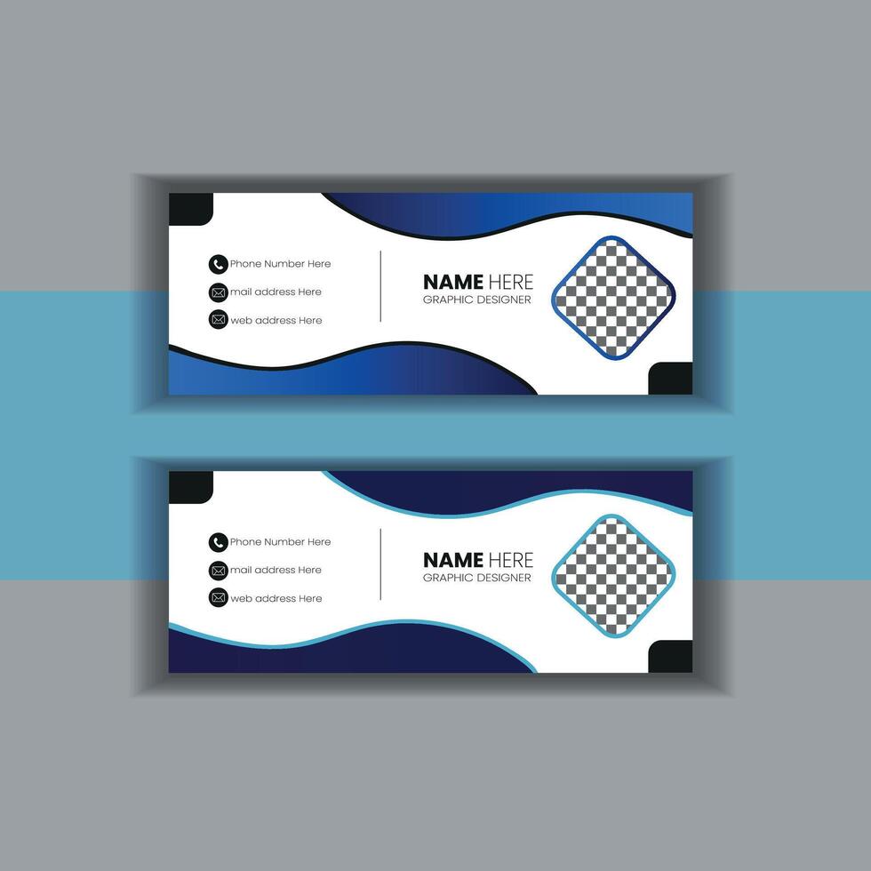 Email Signature Design vector