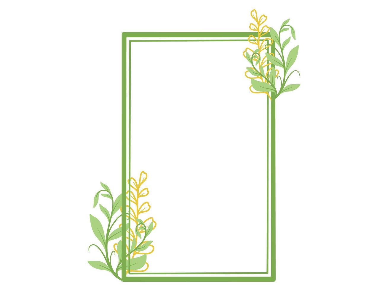 Autumn Frame with Foliage Background vector