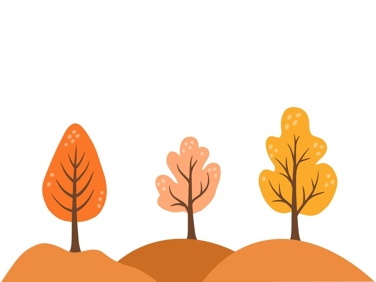 Autumn Tree Fall Background Illustration vector