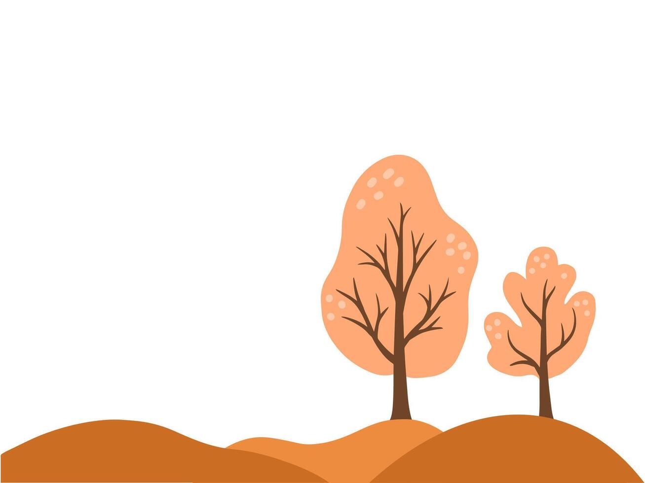 Autumn Tree Fall Background Illustration vector