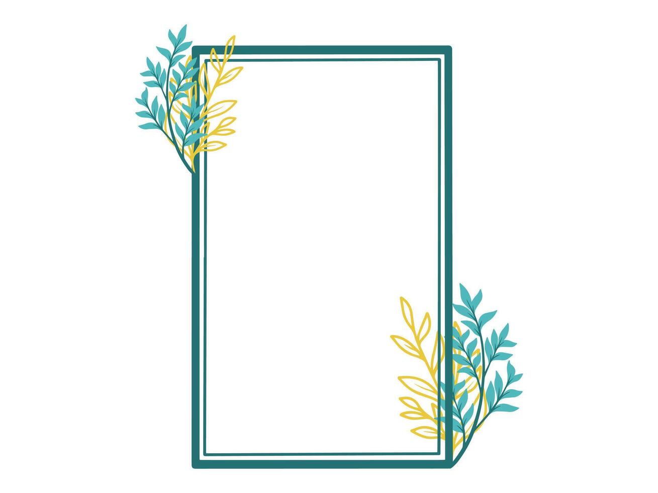 Autumn Frame with Foliage Background vector
