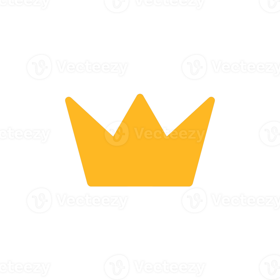 golden crown isolated on transparent background png