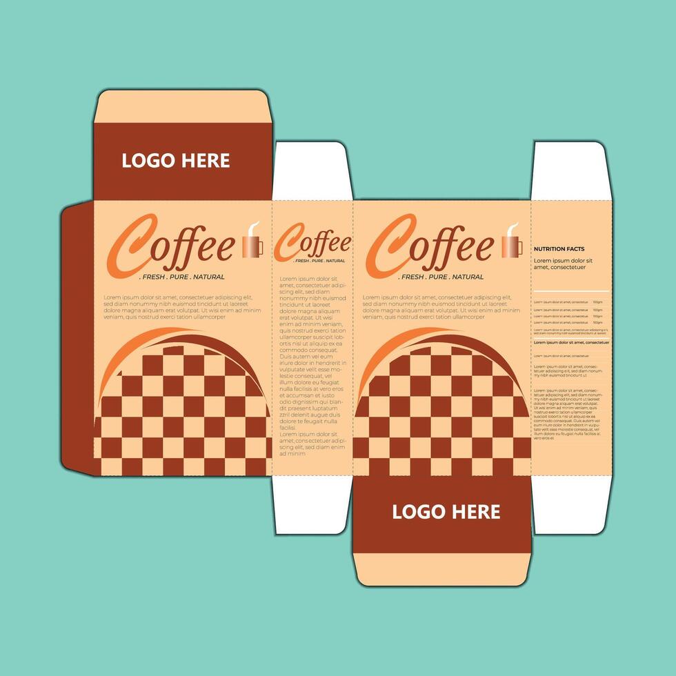 Golden coffee label design template, fully editable template vector
