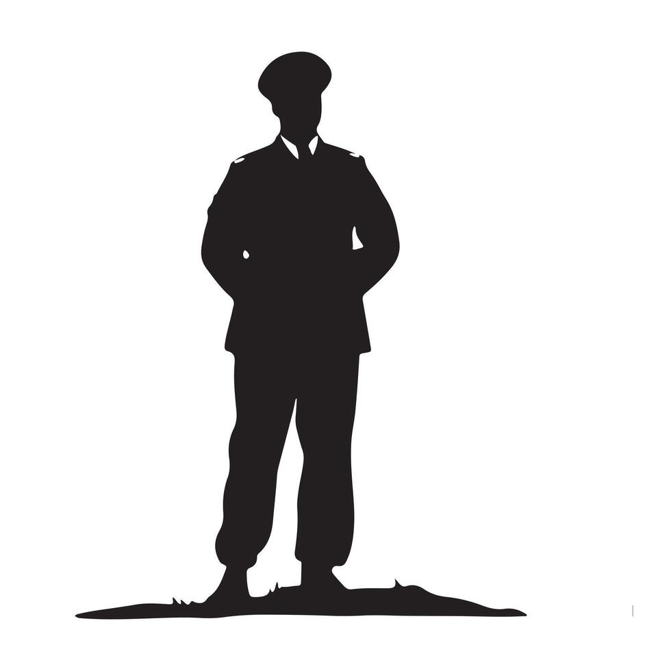 Veterans Day Silhouette Illustration Art vector