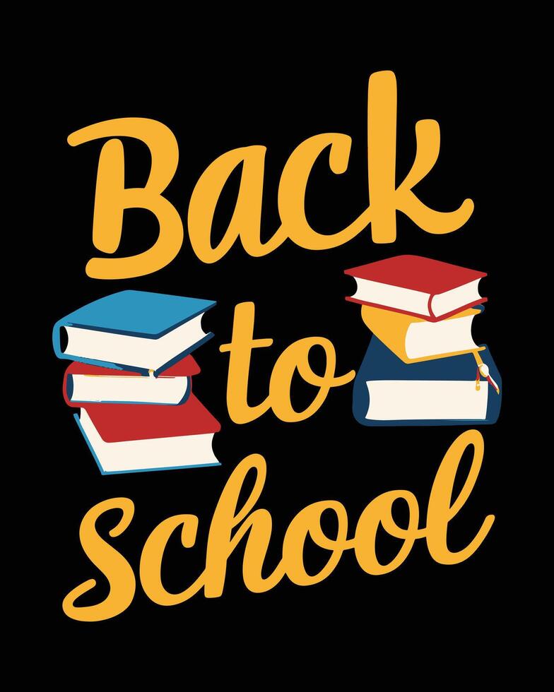 Back to School Education Elements and Typography Design vector