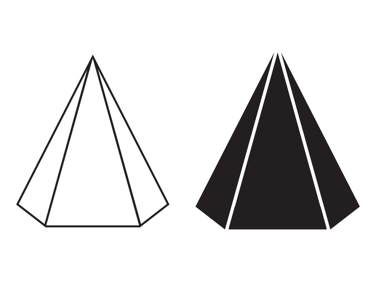 Pyramid infographic set . Pyramid charts 3 levels . illustration vector