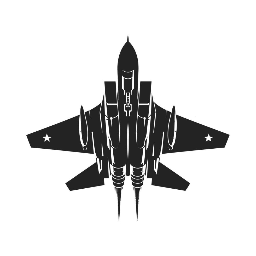 Black and White Aviation Icon vector