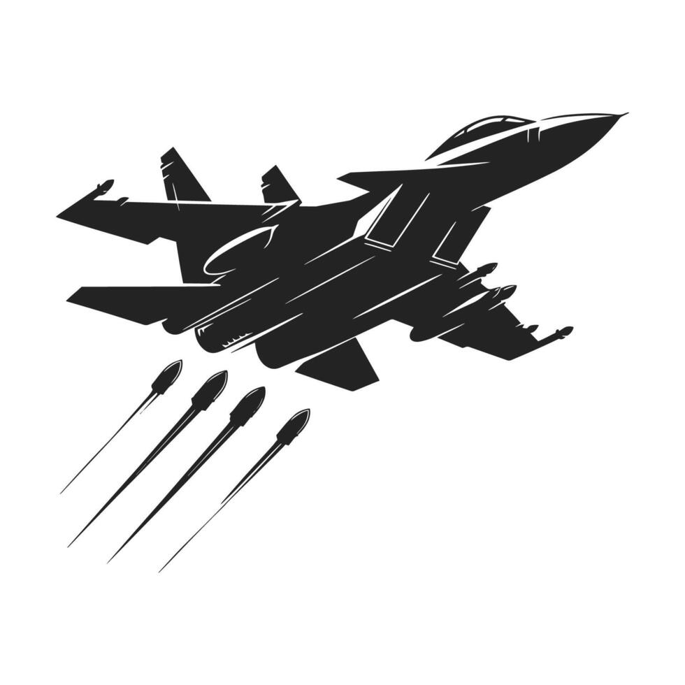 Aircraft Silhouette for Graphic Design vector