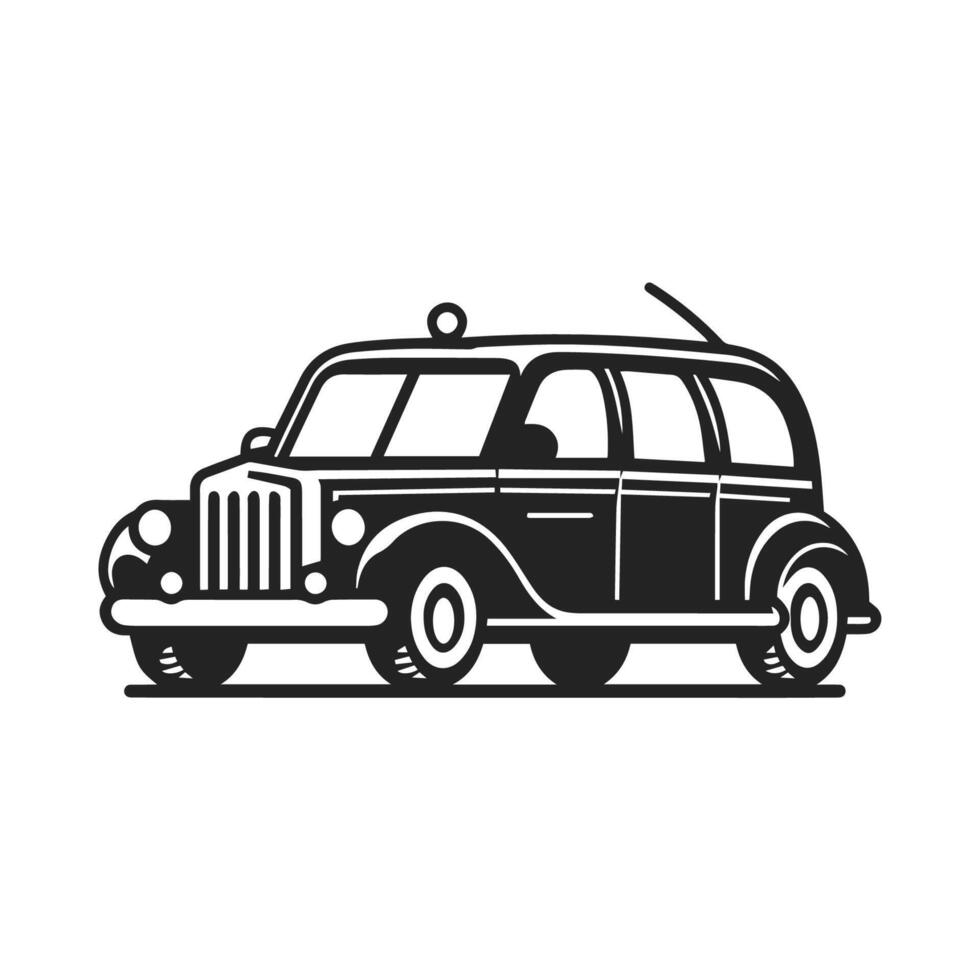 Limousine Outline Classic and Refined vector