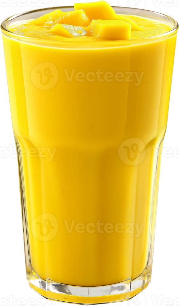 a glass of mango juice on a transparent background png